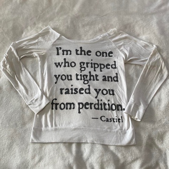 Supernatural Castiel Perdition Long Sleeve Shirt 🤍👼🏻 - Picture 2 of 3